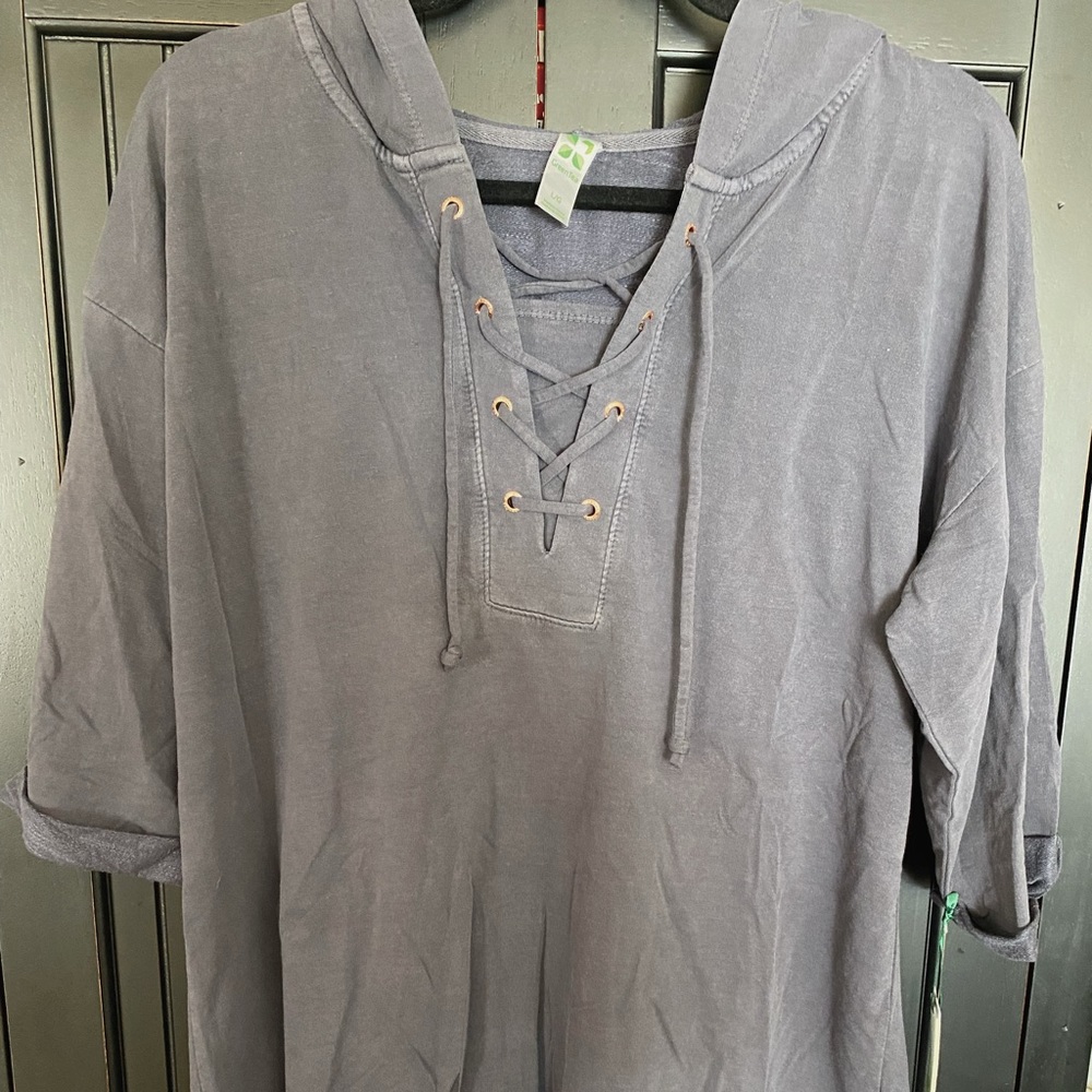 NWT Green Tea Hooded Shirt